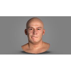 Marcus Human Head Lip Bite Right AU32 3D model